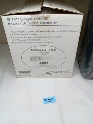 Altavoz estéreo de un solo punto para exteriores Proficient Audio AW500TT de 5-1/4" negro Foto 1 de 4