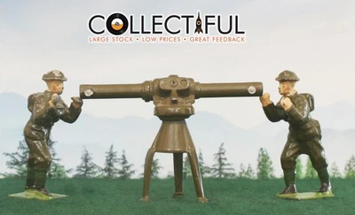 BRITAINS - VINTAGE LEAD FIGURES - HEIGHT FINDER W/ 2 OPERATORS / SOLDIERS 🔥1451 - image 1 of 4