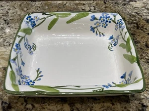 Vintage Franciscan Forget Me Not Square Baking Serving Dish - Picture 1 of 13