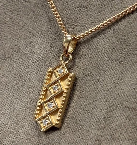 Ciondolo Clogau Gallese Oro 18ct 1854 Anniversario Diamante (22") Raro 750 - Foto 1 di 9