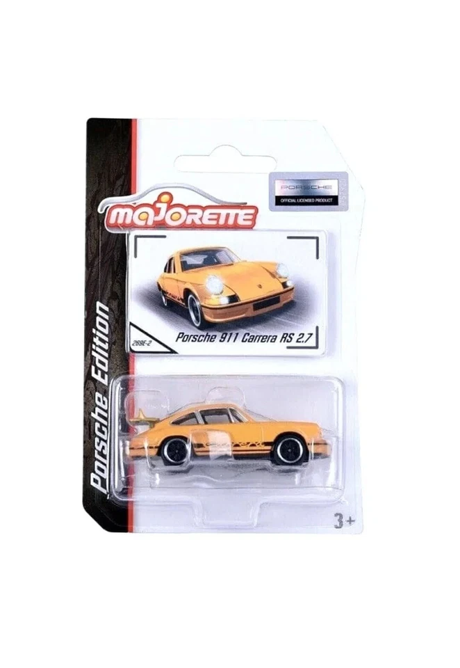 PORSCHE 911 CARRERA RS 2.7 YELLOW MAJORETTE 1/64 REF 269E VOITURE MINIATURE - Photo 1/1