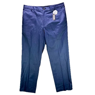Pantalones Van Heusen Air para Hombres 36x30 Azul Recto Max Flex Cintura Elastizados Nuevos con Etiquetas Foto 1 de 4