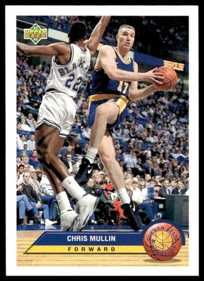 1992-93 Upper Deck McDonald's #P14 Chris Mullin Golden State Warriors NM+ - Image 1 of 2