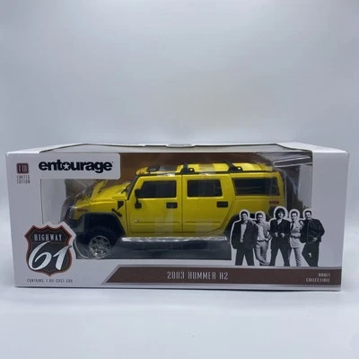 1:18 HIGHWAY61 Hummer H2 2003 Entourage Yellow HGW18015 Model - Image 1 of 2