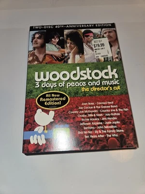Woodstock 3 Days of Peace and Music 2009 Director's Cut 2-DVD Set, Sealed - Image 1 of 4