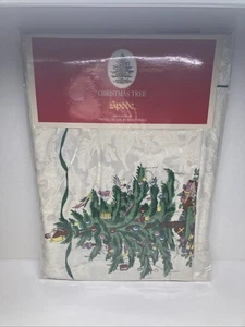 Spode Christmas Tree Fabric Tablecloth 52" x 70" Oblong Seats 4-6 NIP - Picture 1 of 6