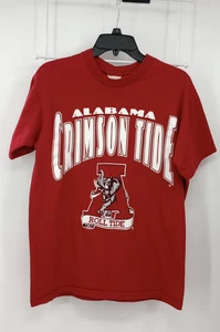 Camiseta De Colección Nuez moscada Alabama Carmesí Marea Rollo Fútbol Puntada Única Med - Imagen 1 de 13