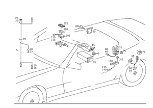 Genuine Mercedes-Benz Switch 129-821-14-51 - Picture 1 of 1