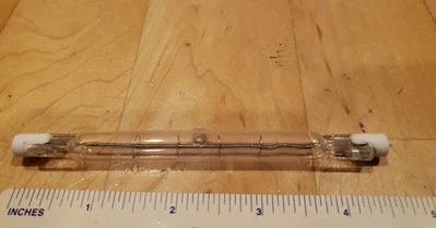 4.66" inch Double Ended 300W T3 120V Clear Bulb Recessed RSC Base Warm White - Image 1 of 2