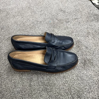 Cole Haan Shoes Womens Size 7.5 Navy Leather Penny Loafer Slip On Round Toe - Image 1 of 4
