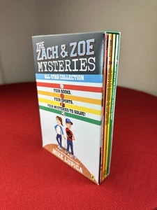 The Zach & Zoe Mysteries All Star Collection Bücher 4 Bücher 4 Sport Kind Geschenk - Bild 1 von 7