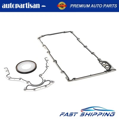Rear Main Seal & Oil Pan Gasket For For 1999-2013 Chevrolet Silverado 1500 5.3L Foto 1 de 4