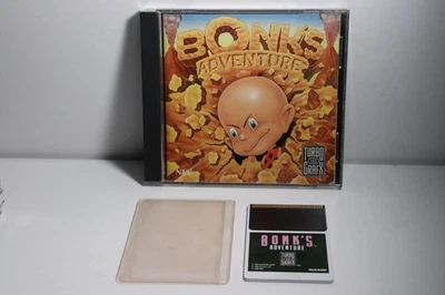 Bonk's Adventure (TurboGrafx-16, 1990) CIB Complete Tested & Working  - Image 1 of 4
