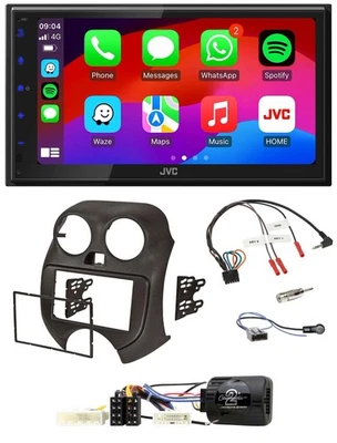 JVC Bluetooth USB Lenkrad 2DIN DAB Autoradio für Nissan Micra ab 10 K13 Telefont - Bild 1 von 4