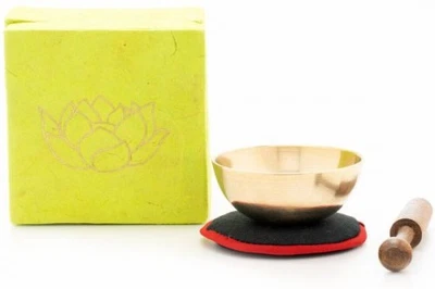 KLANGSCHALEN-CENTER Klangschalen-Set in Box mini grün mit Lotus