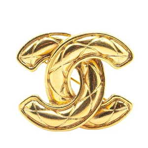 CHANEL COCO Mark Matrasse Brooch Women 【Used】 - Picture 1 of 4