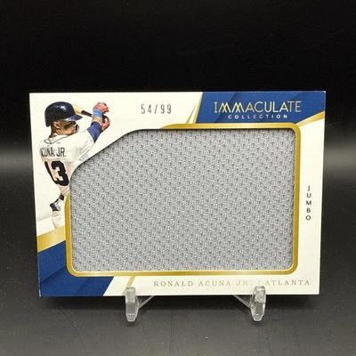 2018 Panini Immaculate Jumbo Relics 54/99 Ronald Acuña Jr #IJ-RAJ Rookie RC Foto 1 de 4