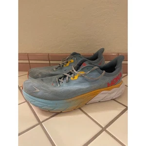 Hoka Arahi 6 Herren Laufschuhe Größe 14D Turnschuhe blau orange sportlich - Bild 1 von 8