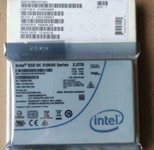Intel 2TB SSD D3600 Series DC NVME U.2 2.5" SSDPD2ME020T4 Solid State Drive AMPS - Afbeelding 1 van 1
