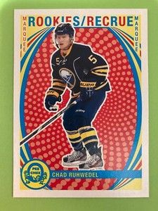 2013-14 O-Pee-Chee RETRO Chad Ruhwedel Rookie Buffalo Sabres #592