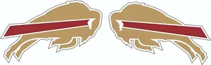 Buffalo Bills Gold Oversize Football Helmet Decals - Picture 1 of 1