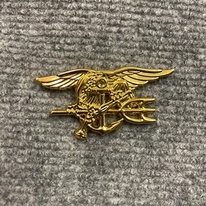 US Navy SEAL Team Gold Metall Dreizack Brust Uniform Special Operations Pin Abzeichen, - Bild 1 von 3