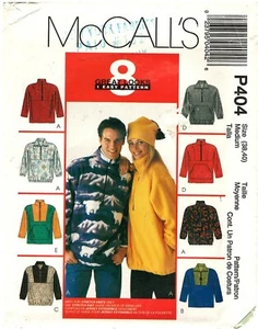 1998 McCall's P404 Misses' Men's Unisex Pullover Top Hat Stretch Knits pattern - Picture 1 of 3