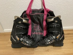 Salomon Damen Skischuh Evolution 7.0 Gr. 39 40 inkl. Tasche Schwarz - Bild 1 von 5