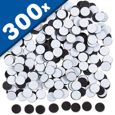 300 x Magnetplättchen selbstklebend rund Ø 14mm x 0,9mm - Magnetpunkte - Bild 1 von 2