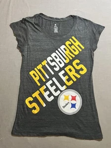 Pittsburgh Steelers Shirt Teens L Gray Colorful Short Sleeve Tee Girls New. - Picture 1 of 8