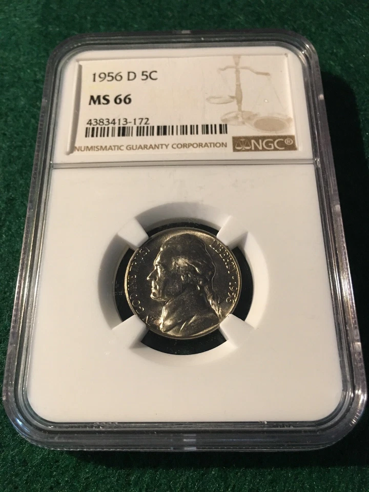 1956-D JEFFERSON NICKEL 5c NGC MS 66 - Image 1 of 4