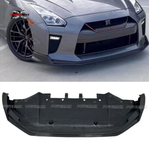 B Style Carbon Fiber Front Lip Bumper Splitter For GTR GT-R Nissan R35 2017-2019 - Foto 1 di 7