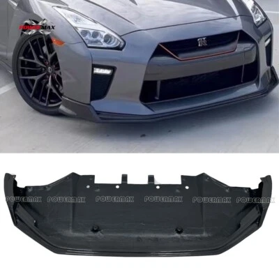 Divisor de parachoques delantero de fibra de carbono estilo B para GTR GT-R Nissan R35 2017-2019 Foto 1 de 4