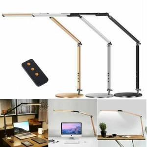 360 drehbare lange Arm Schreibtischlampe Arbeit Lesen faltbar LED Tischbeleuchtung + Fernbedienung - Bild 1 von 15