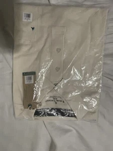 Tailor Vintage Mens Short Sleeve Collared Coconut Milk Polo T Shirt Size XXL 2XL - Picture 1 of 5