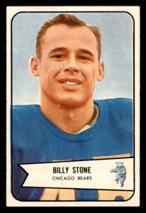 1954 Bowman Football #106 Billy Stone EX/MT