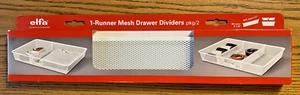 Elfa 17" 1 Runner Mesh Drawer Dividers Pack Of 2 - White - Picture 1 of 14
