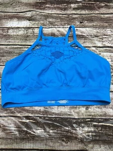 Zyia Active Sports Bra Women's Large Athletic Blue Nylon/Spandex - Picture 1 of 3