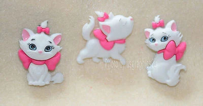 Marie / Disney Aristocats ~ Jesse James Dress It Up Botones / Botones en forma de gato Foto 1 de 3