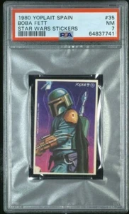 1980 Yoplait Star Wars The Empire Strikes Back Stickers Boba Fett #35 PSA 7 - Picture 1 of 2