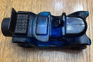 Vintage Avon Stanley Steamer Blue Car Decanter Bottle Empty 1971-1972 - Picture 1 of 6