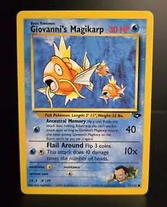 Pokémon TCG - Giovanni's Magikarp 73/132 - Unlimited - Gym Challenge 2000 -LP/NM - Picture 1 of 1