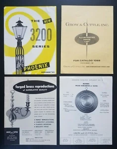 Vintage 1969 Catalog Grow and Cuttle Brass Lamps Candlesticks Candelabra Sconce  - Picture 1 of 3