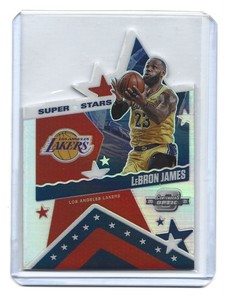 LeBron James 2020-21 Panini Contenders Optic Superstars #3 Die-Cut Silver Prizm