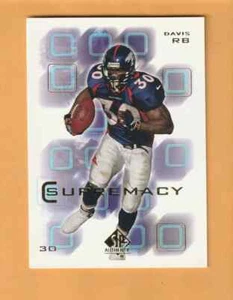 Terrell Davis Denver Broncos 2000 SP Authentic Supremacy #S2 Georgia Bulldogs - Picture 1 of 2