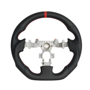 Full Leather Sport Flat Steering Wheel For NISSAN GT-R R35 GTR 2007-2016 - Picture 1 of 15