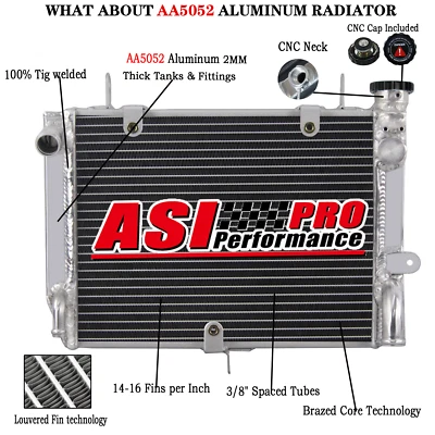 Aluminum Motorcycle Radiator For 1999-2002 2001 Yamaha YZF R6 R6. Foto 1 de 4