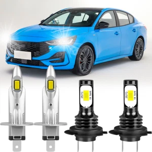 For Ford Focus MK4 2018-2023 Super White High/Low Beam LED Headlight Bulbs Set - Picture 1 of 13