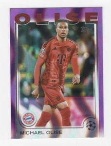 2024/25 TOPPS UEFA CLUB SOCCER PURPLE FLOWFACTOR MICHAEL OLISE FC BAYERN #81 - Picture 1 of 2
