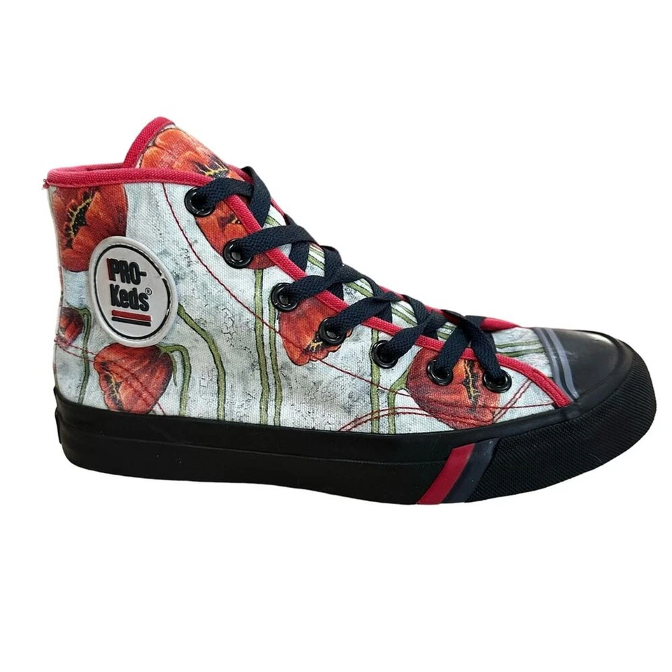 Hi Pro Keds Zapatos Personalizados Mujer’s 8.5 Hombre’s Talla 6.5 Floral Naranja Tulipanes Foto 1 de 4